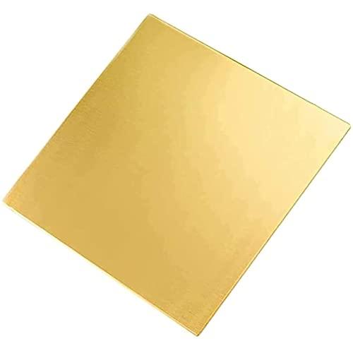 EFARMA Piastra in Lamina di Metallo, lamiera di Ottone, 200x300 mm for la Lavorazione dei Metalli Fatta a Mano Fai da Te, 200x300x1,5 mm (Size : 200x300x0.8mm)