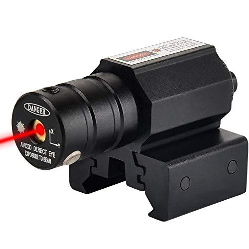 Manybuy Mirino Laser Softair, Laser Sight Punto Rosso Tattico per Arma con Montaggio su Slitta Picatinny 11mm e 20mm