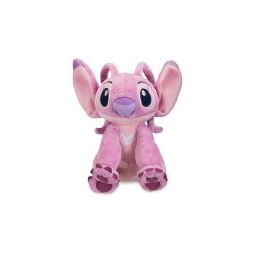 Disney Store Official Mini Peluche Angel con Imbottitura di Pallini, Lilo & Stitch, 17 cm, Peluche Piccolo da coccolare di Alieno Rosa, Adatto Anche a Neonati