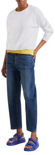 United Colors of Benetton Maglia G/C M/L 1091D10D6 Maglione, Bianco, S Donna