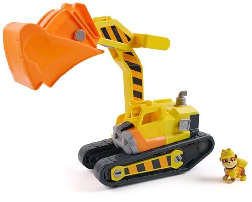 Rubble & Crew, Bulldozer di Rubble, con Attrezzi Rimovibili, Veicolo Giocattolo con Personaggio, Giocattoli di Paw Patrol per Bambini e Bambine, 3+ Anni