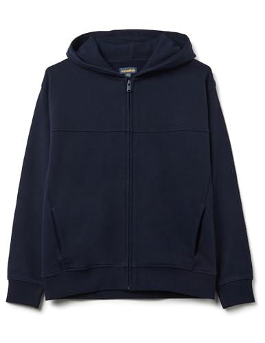 OVS Felpa Blu da Ragazzo con Cappuccio in Puro Cotone Regular Fit
