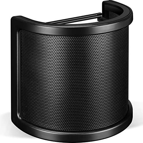 Aokeo Pop Filter, Microfono Filtro Antipop a tre strati,copertura parabrezza microfono,maschera scudo microfono portatile