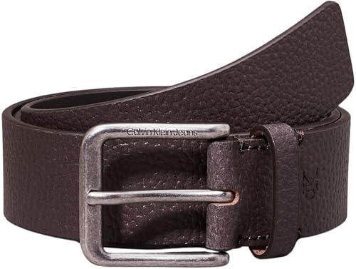 Calvin Klein Uomo Cintura Classic Casual Belt in Pelle, Marrone (Bitter Brown), 90 cm