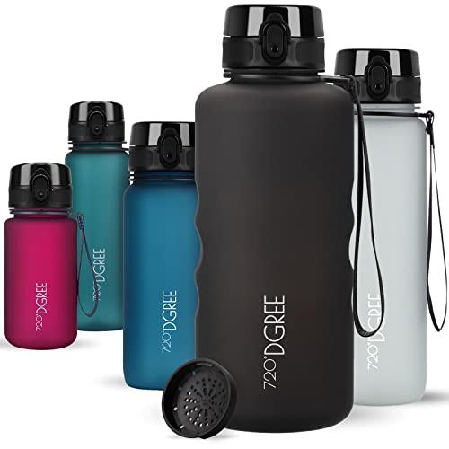 720°DGREE Borraccia 2 Litri “uberBottle“ +Setaccio softTouch - Senza-BPA, Prova Perdite - Bottiglia XXL, Water Bottle, Borracce Acqua Sportiva per Palestra, Fitness, Gym, Escursioni, Lavoro Università