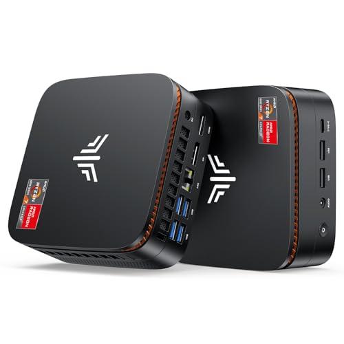 NiPoGi Hyper H1 Mini PC W-11 ΑΜD Ryzen 7 6800H (Max 4.7GHz,8C/16T) (16+16) GB DDR5 4800MHz/1TB M.2 NVMe SSD,Desktop per Aziende DP2.0+HDMI 2.0+Type-C 4K Triplo Display/WiFi 6/BT 5.2/VESA Supportato