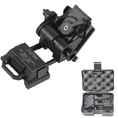 AlloTemlass Supporto per casco tattico NVG L4G24 | Funzionamento a doppia modalità, sgancio rapido e regolazione dell'inclinazione | Adatto a PVS-15/18, GPNVG18