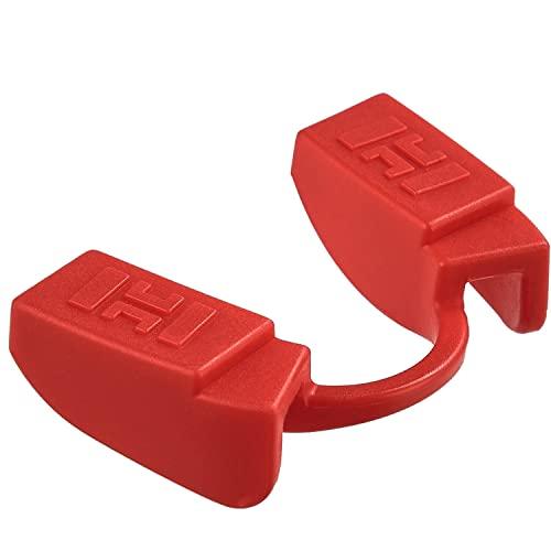 Bocchino per sollevamento pesi per fitness e palestra, protezione per bocca Powerlifting per tutti i tipi di sport di forza, mascella bassa, nessun contatto (1PACK RED)