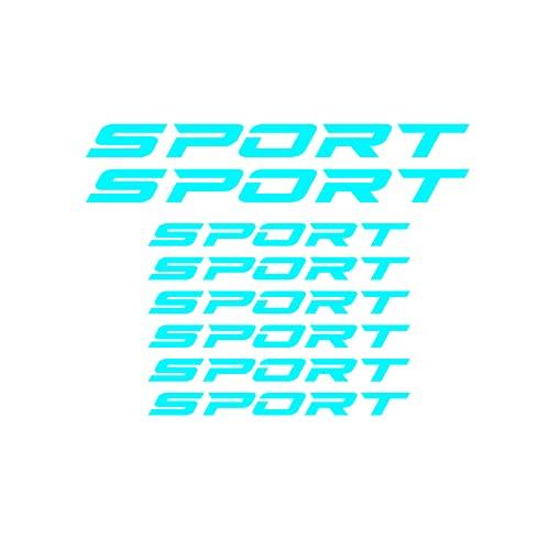 Adesivi Sport 8 Pezzi per Auto o Moto - Racing Cerchi Specchietti Retrovisori Sport Tuning Car Stripes Strisce - 3 dimensioni. Auto Moto Bici Monopattino