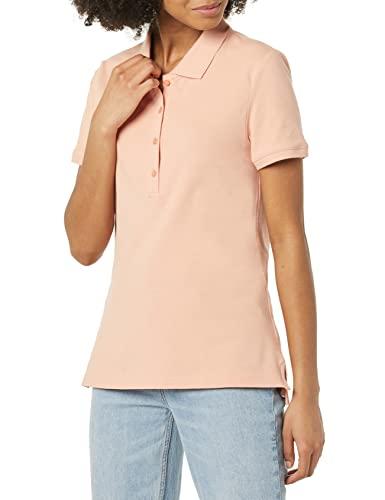 Amazon Essentials Polo A Manica Corta (Taglie Forti Disponibili) Donna, Rosa Corallo, L