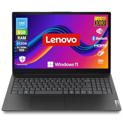 Lenovo - Notebook Pc Intel N100 4 Core fino a 3.4Ghz - Display 15,6