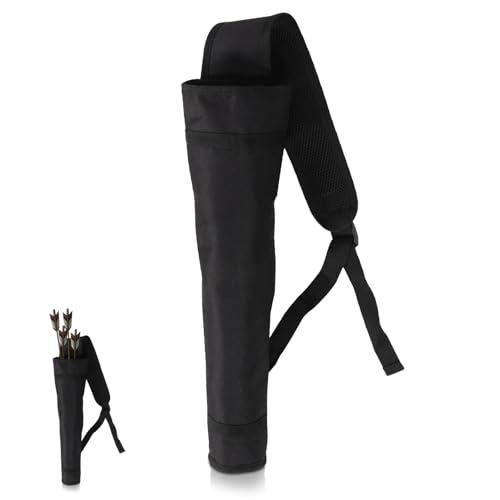 Agatige Faretra per Frecce, Portatile Borsa Freccia Grande Capacità Ispessimento Tracolla Regolabile Esterno in Poliestere per Arco Ricurvo Composto, Caccia, Tiro a Bersaglio Pratica