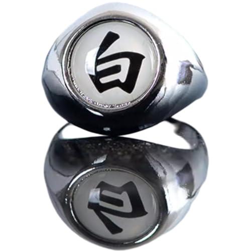 Pidak Anelli dell'organizzazione Ninja - Cosplay - Regolabili in metallo - One size fits all - Alba (White - Konan)