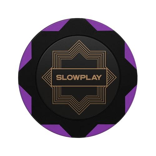 SLOWPLAY Fiches da poker Nash Clay | 50 pezzi di fiches Texas Holdem [senza valore], fiches da poker vuote 14g | Esecuzione e design squisiti (Viola)