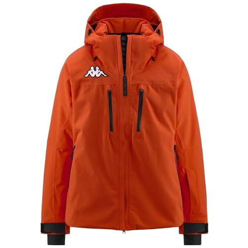 Kappa - Giubbotto, Uomo, Arancione, Poliestere, Ski, 6CENTO 611P, Taglia: S