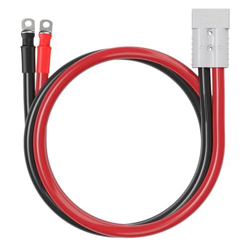 AUTKLER Anderson, connettore a batteria ultra flessibile, 6 AWG 50 A, per batterie, veicoli, impianti solari, inverter (morsetti per batteria da 8 mm)