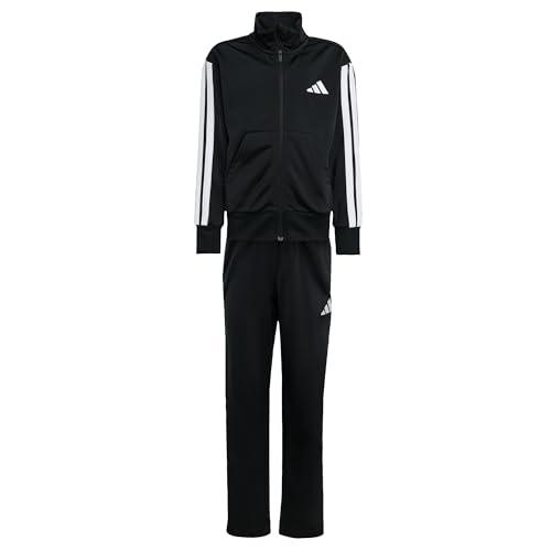 adidas Unisex - Bambini e ragazzi Essentials Climacool Track Suit, black/white, 5-6 Years