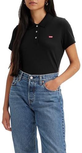 Levi's Women's Housemark Polo Shirt Donna, Caviar, M