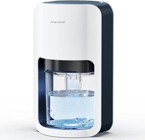 NAVIROX Deumidificatore 1200ml, Deumidificatore Portatile, Dehumidifier Spegnimento Automatico e Scongelamento, Desumidificatore Elettrico con LED a 7 colori