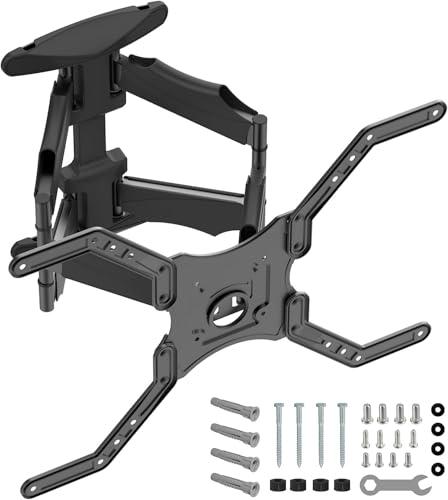 Nanook Supporto da parete girevole per TV da 40-65 pollici | Inclinabile | Supporto da parete per televisori LCD, LED, QLED e OLED | Compatibilità universale | VESA da 100 x 100 a 600 x 400 | Nero