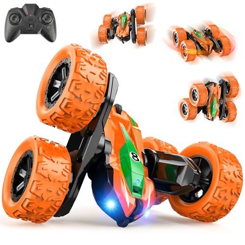 Mieryd Macchina Telecomandata per Bambini, 4x4 RC Auto Radiocomandata Acrobatica con Luce Giochi Bambini 3 4 5 6 7 8 Anni All'aperto Esterno Macchinine Giocattoli Regalo Bambino Compleanno Natale
