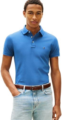Tommy Hilfiger Polo Uomo 1985 Slim MW0MW17771 S/S Polo, Blu, M