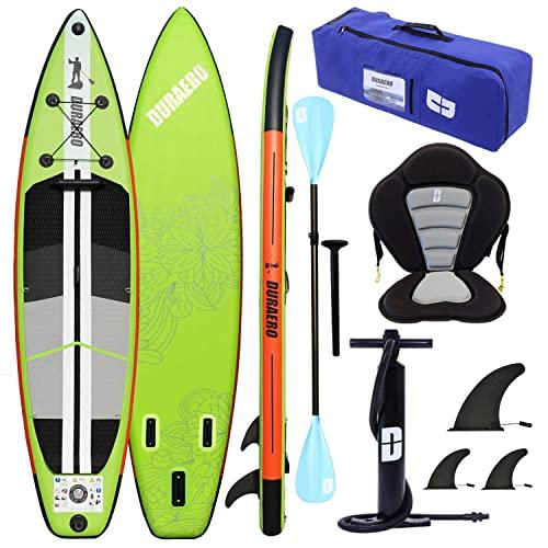 Tavola SUP Gonfiabile Tavola Stand Up Paddle Tavola da Surf Premium con Sedile Kayak, Doppia Paddle e Set Completo di Accessori, 330x76x15cm, Fino a 150kg