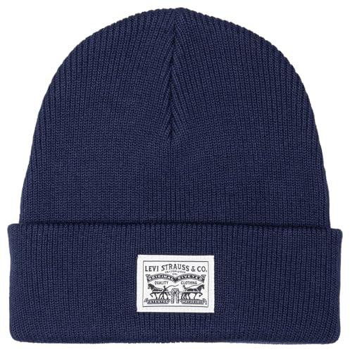 Levi's Backpatch Beanie, Blu Navy, Taglia Unica Uomo