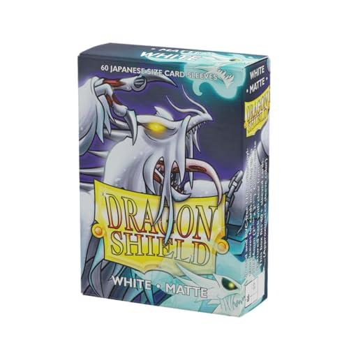 Dragon Shield ART11105 White (60) Matte Japanese Size Sleeves 60pk