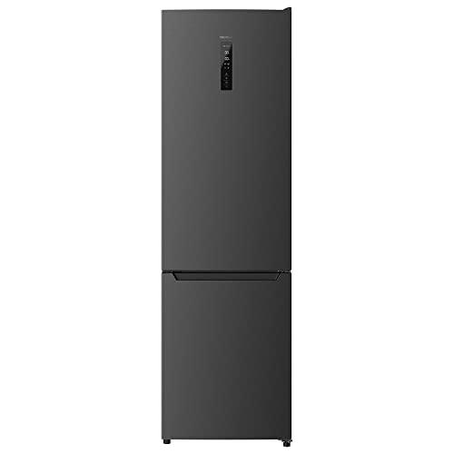 Cecotec Frigorífico Combi 2 Puertas Bolero CoolMarket Combi 356 Dark D. 356 L, Altura 200 cm y 60 cm de Ancho, Bajo Consumo, Sistema Multi Air Flow, Total No frost, 2 Cajones