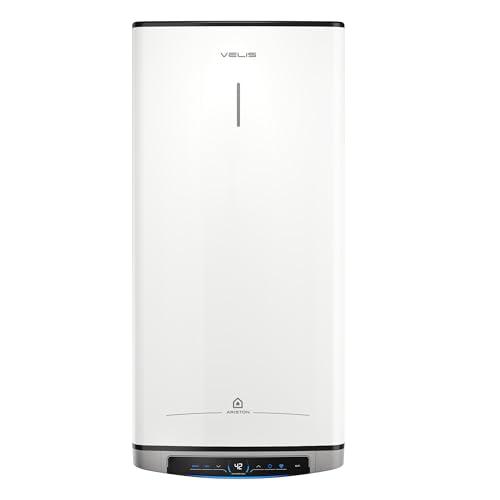 Ariston VelisDune Wifi-FE - Scaldabagno Elettrico 80 Litri CASHBACK 120€ Verticale/Orizzontale 51x27x101 cm - Boiler Elettrico a 2 Serbatoi ECO-EVO e Controllo Remoto, Classe B, Compatibile con Alexa