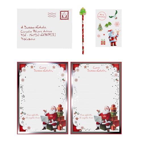 ICE TOYS Lettera babbo natale busta porta lettera + stckers (Lettera C)