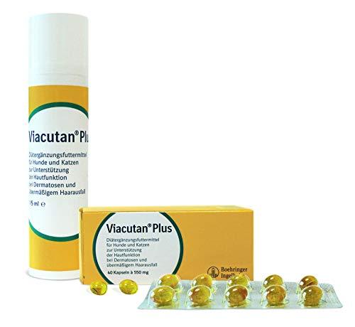Viacutan Plus Doser | 95 ml | Dosatore a pompa per il dosaggio | Integratore alimentare per animali domestici | Può avere un effetto di sostegno su varie malattie della pelle