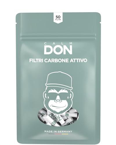 CALM DON® Filtri carbone attivo di cocco ø6mm [50 Filtri]