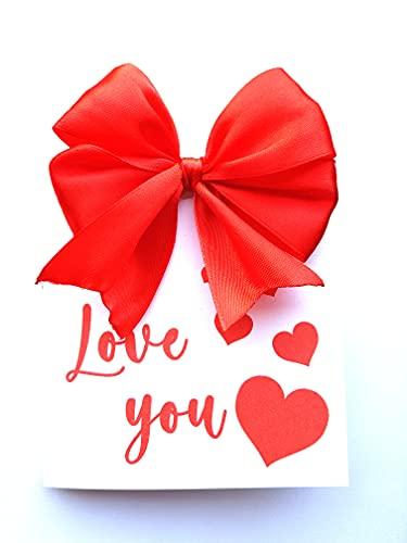 Biglietto Love you pop-up card Ti Amo San Valentino fidanzato fidanzata fatto a mano