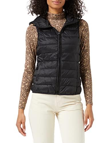 Only Onlnewtahoe Hood Waistcoat Otw Noos, Gilet Donna, Nero, M