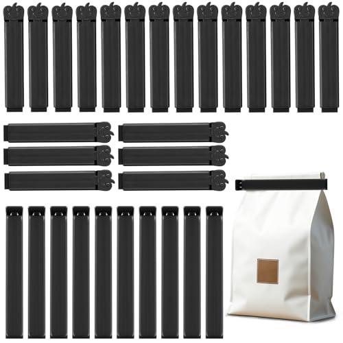 AiQInu 30 Pezzi Mollette Chiudi Sacchetti, Chiudi Sacchetti Cucina 7/11 cm, Clip Chiudi Sacchetti Riutilizzabile per Snack, Caffè, Caramelle, patatine e così via