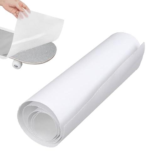 Fyearfly Nastro Antiscivolo Trasparente per Skateboard, Scooter e Longboard - Impermeabile, Resistente all'Uso e alla Trazione - Adesivo Trasparente per Skateboard e Longboard