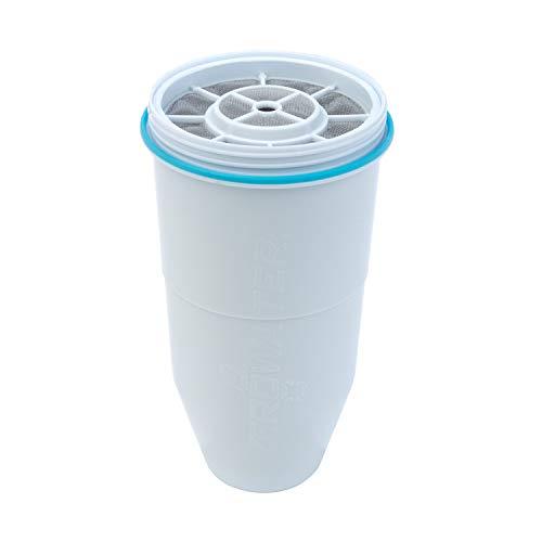 ZeroWater Filtri Caraffa Acqua a 5 Fasi, Filtri Caraffa Filtrante con Certificazione NSF - Filtri Acqua - Riducono la Presenza di Piombo, PFOA/PFOS e Altri Metalli Pesanti - Confezione da 1, Bianco