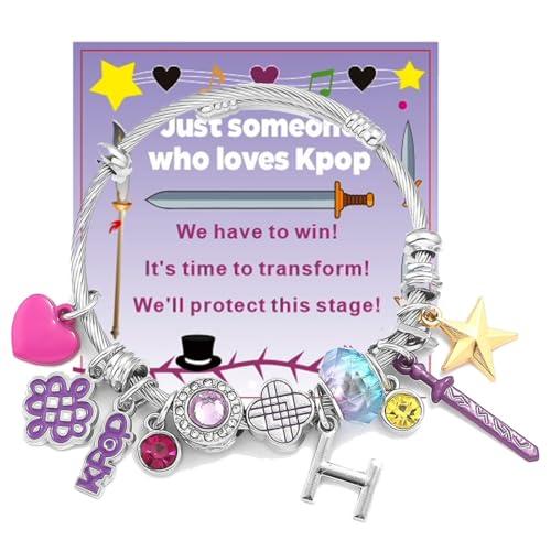 PYEUIFT Braccialetto Kpop Nuovo 2026 per Fan Kpop Merch Braccialetto Kpop Set Regalo con Biglietto, Accessorio Kpop, Gioiello Kpop per Compleanno, Festa, Evento Fan e Collezione