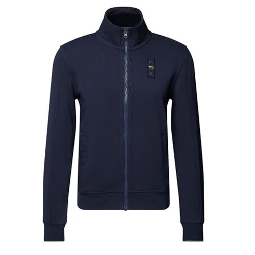 Blauer Felpa City Full Zip Uomo Misto Cotone Blu Xl
