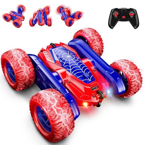 Dreamlandia Auto telecomandata a partire dai 3 ai 10 anni, 2,4 GHz, 360° Flip RC per auto da 3 a 8 anni, ragazzo, 4 WD Monster truck regalo di compleanno per bambini, ragazzi