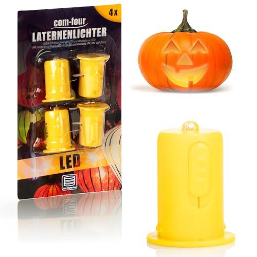 com-four® Luce Decorativa a LED per Lanterne di Carta e lumini - Candela a LED a Batteria - Mini Lampada per Lanterne, Lanterne, zucche, Palloncini e Decorazioni
