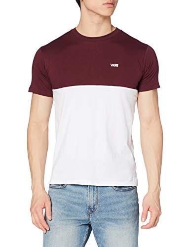 Vans Colorblock Tee T-Shirt, White-Port Royale, M Uomo