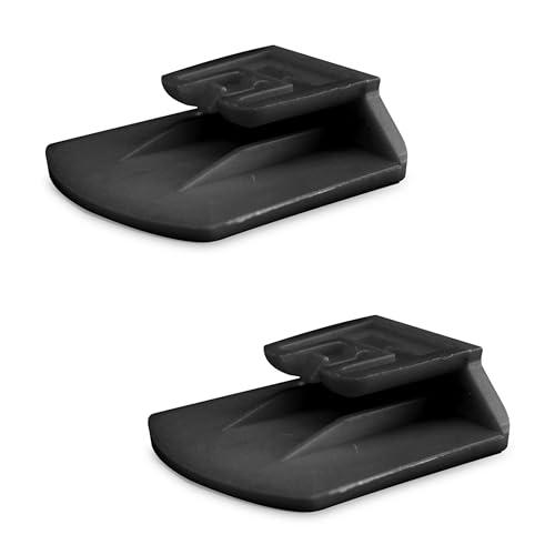 Generico Due Pezzi Clip Supporto Compatibile con Telepass Slim e Compatibile con MooneyGo. Disponibile in 6 Colori (Nero)