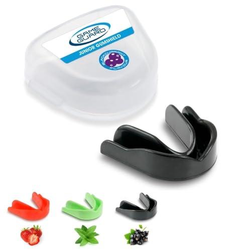Game Guard paradenti/protezione gengivale – Paradenti/protezioni gengivali modellabili – Colori a scelta – Adulto/Senior/Junior/Bambini/Bambini/Giovani – Ottimo per sport scolastici, rugby, hockey