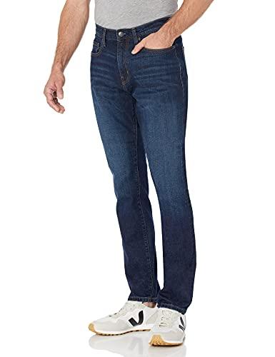 Amazon Essentials Jeans Elasticizzati, Vestibilità Atletica - colori fuori produzione Uomo, Indaco Slavato, 33W / 30L