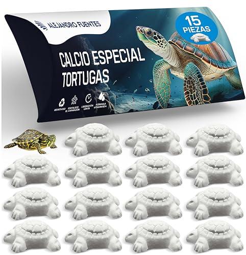 AF® - 15 Calcio per Tartarughe di Terra, 15 Pack Osso di Seppia per Tartarughe | Rilascia il Calcio Lentamente, Evita il Cattivo Odore, Calcio Rettili