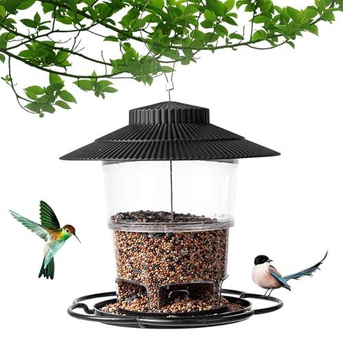 Mangiatoie per uccelli da esterno - Mangiatoia per uccelli esterna impermeabile resistente agli agenti atmosferici | Lanterna da giardino Gruccia per mangiatoia per di grande capacità per ucce