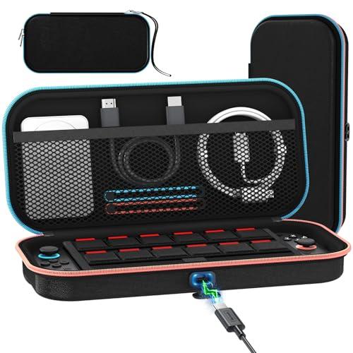iVoler [Carica all'interno Custodia Compatibile con Nintendo Switch 2 (2025) con Foro di Ricarica e 12 Giochi, Portatile Protettiva Case Rigido da Viaggio per Switch 2 Console Accessori - Nero